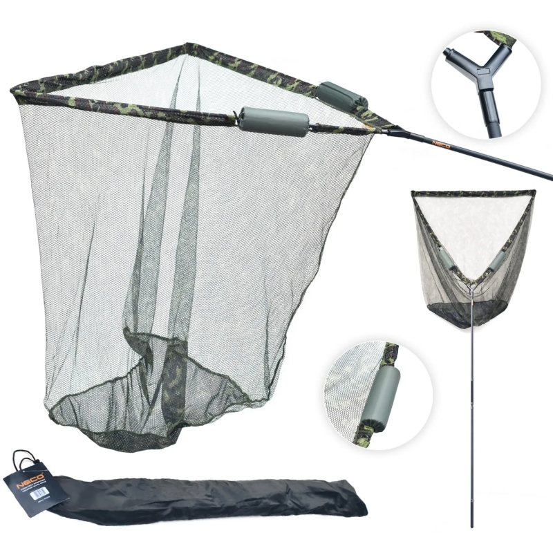 Podbierak karpiowy neco z pływakami 100 x 100cm