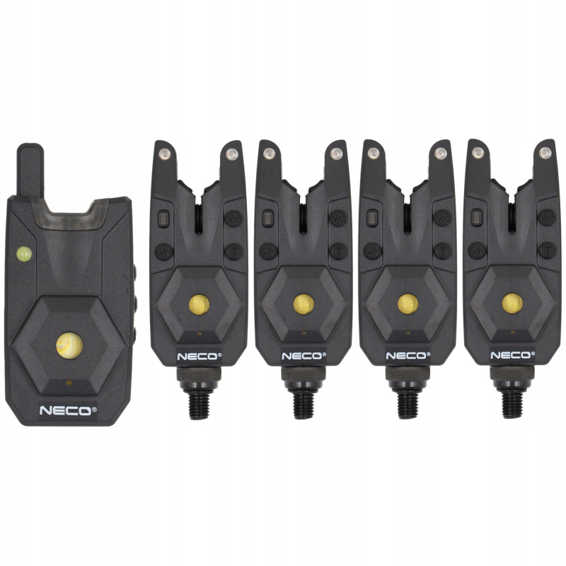 Zestaw sygnalizatorów brań z centralka Neco Base-X 104 4+1