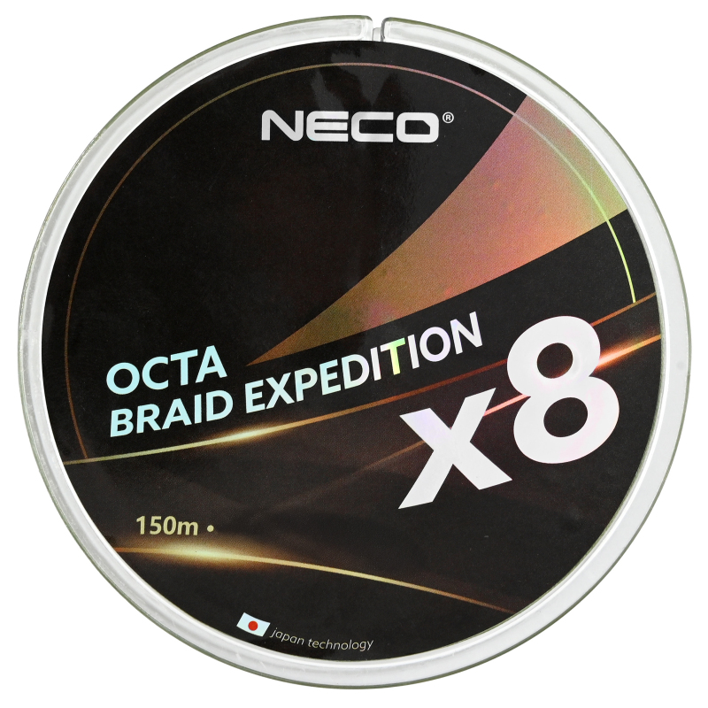 Plecionka Neco Octa Braid Expedition x8 150m 0,22mm - czarna