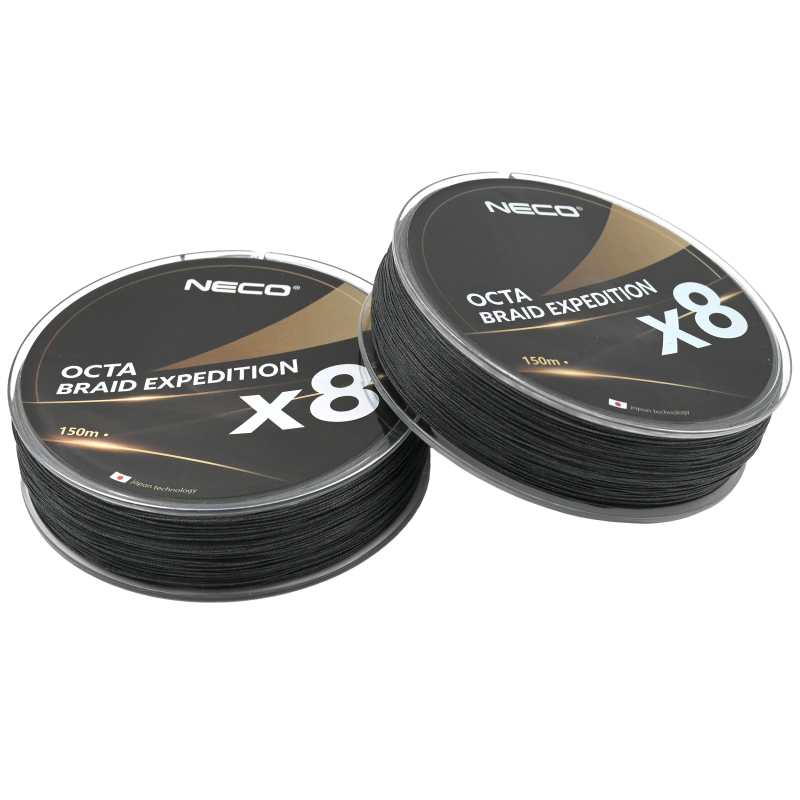 Plecionka Neco Octa Braid Expedition x8 150m 0,22mm - czarna