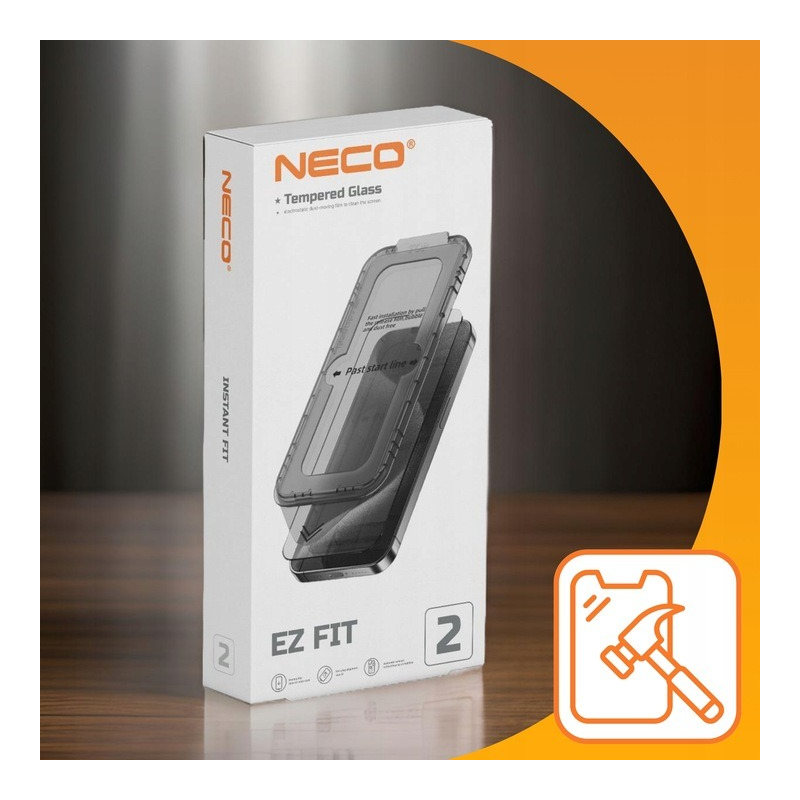 Szkło/Szybka ochronna iPhone 15 Pro z aplikatorem 2szt. Neco