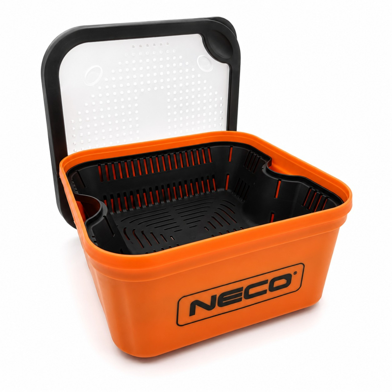 Pojemnik do Moczenia Pelletu Method Feeder Neco L 16x16x8,5 cm z sitkiem