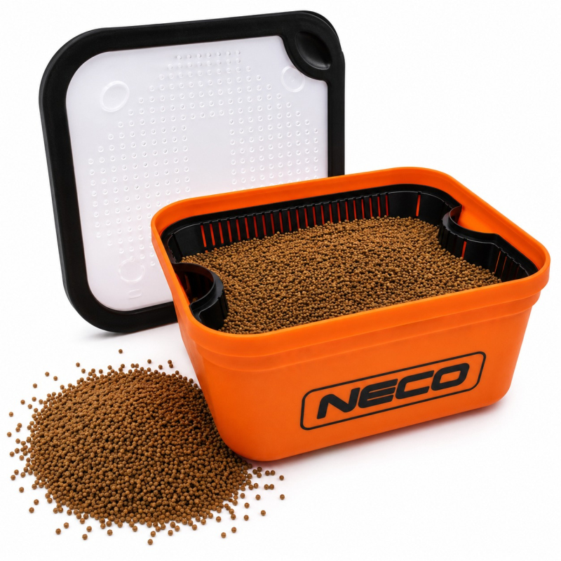 Pojemnik do Moczenia Pelletu Method Feeder Neco L 16x16x8,5 cm z sitkiem