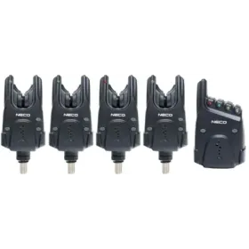 Zestaw sygnalizatorów brań z centralka C104 4+1