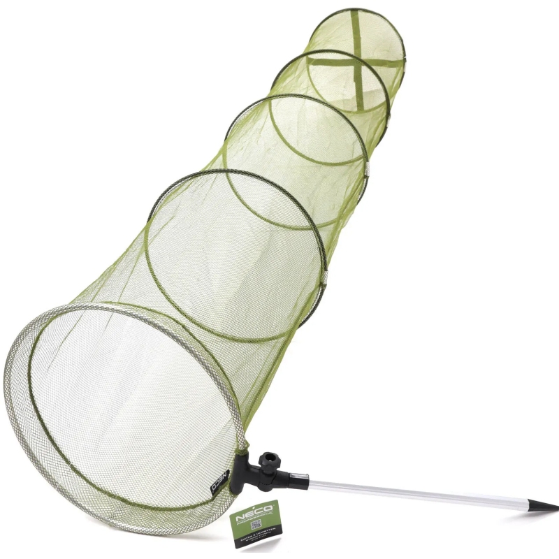 SIATKA WĘDKARSKA SADZYK 3M 40CM SZTYCA 6 OBRĘCZ NECO